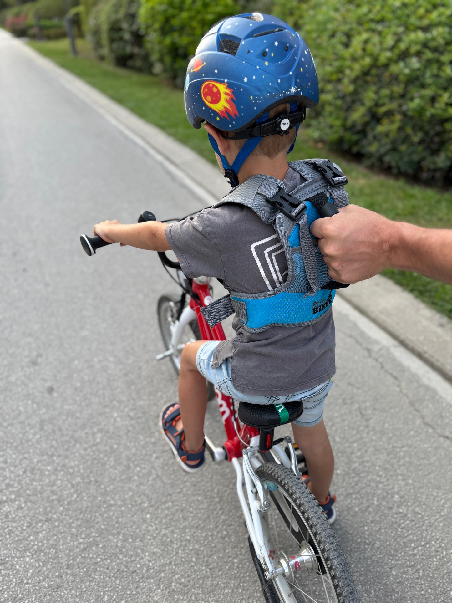 Little Biker Fahrradlernweste - soft blue