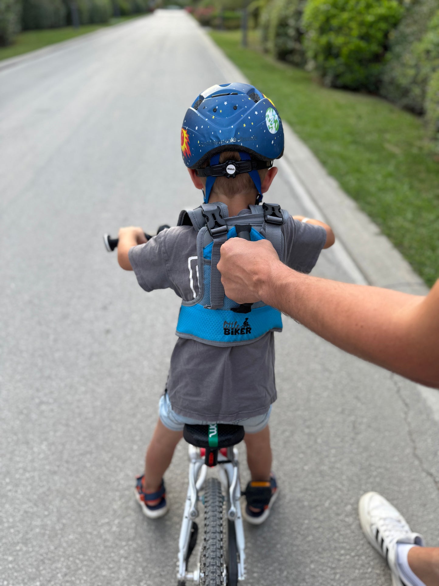 Little Biker Fahrradlernweste - soft blue