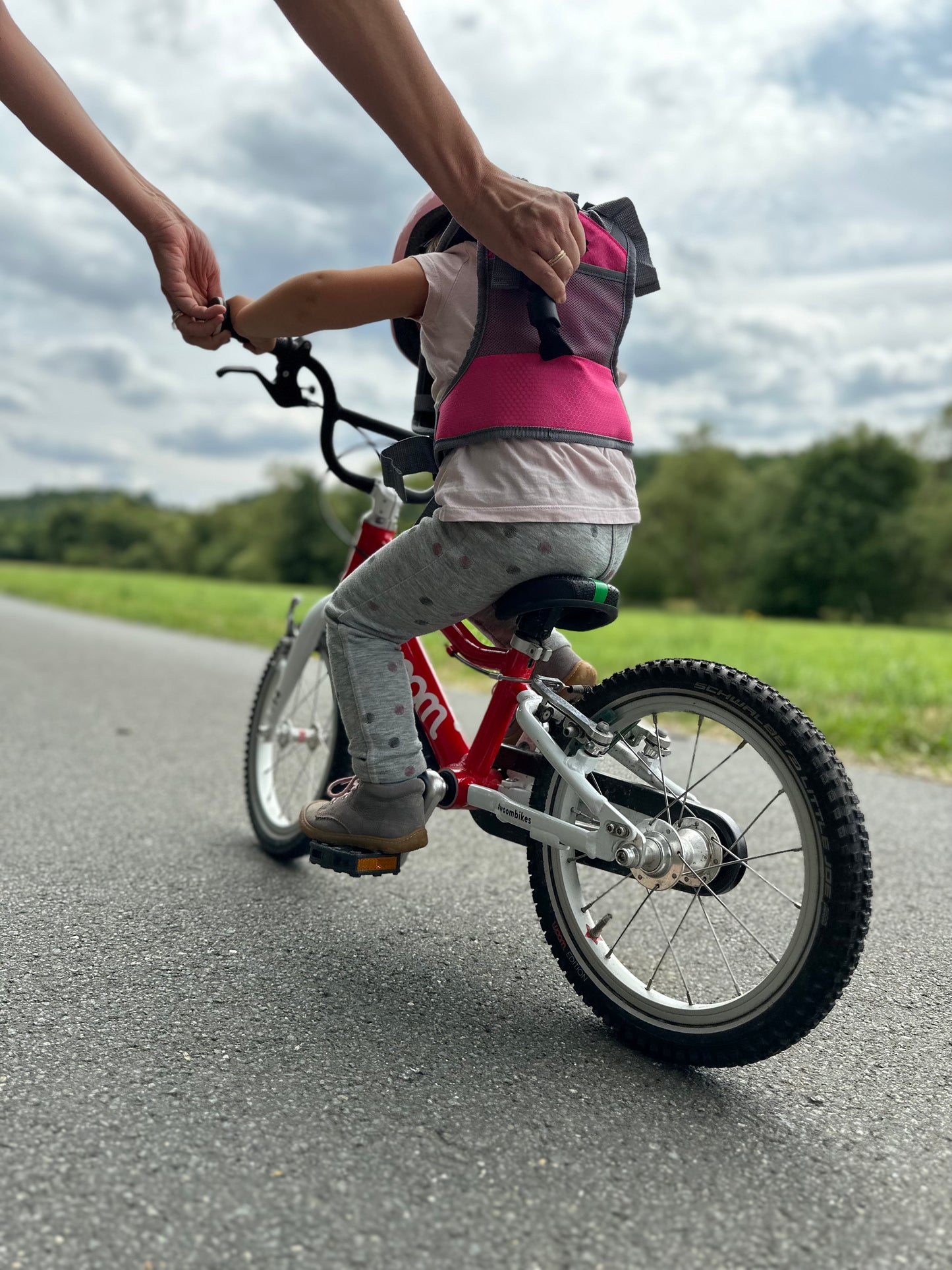 Little Biker Fahrradlernweste - pinky