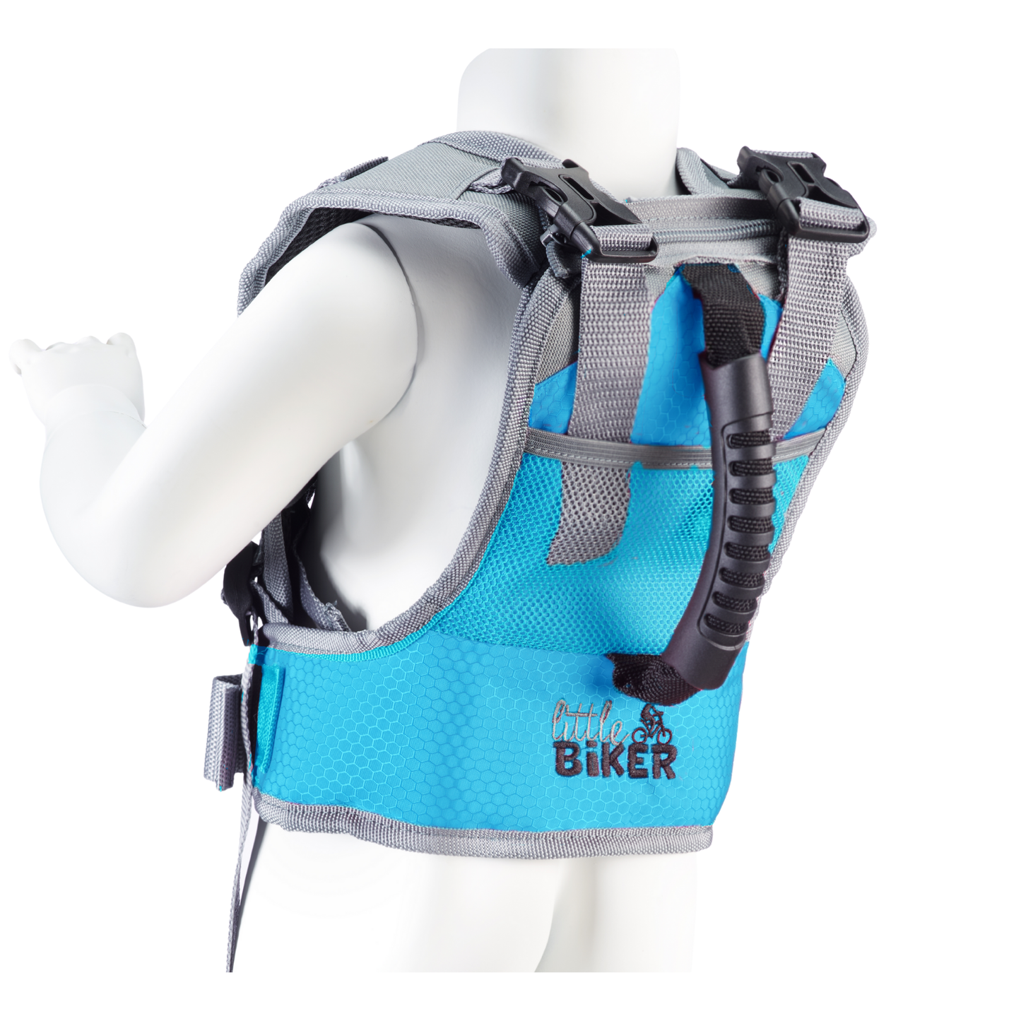 Little Biker Fahrradlernweste - soft blue